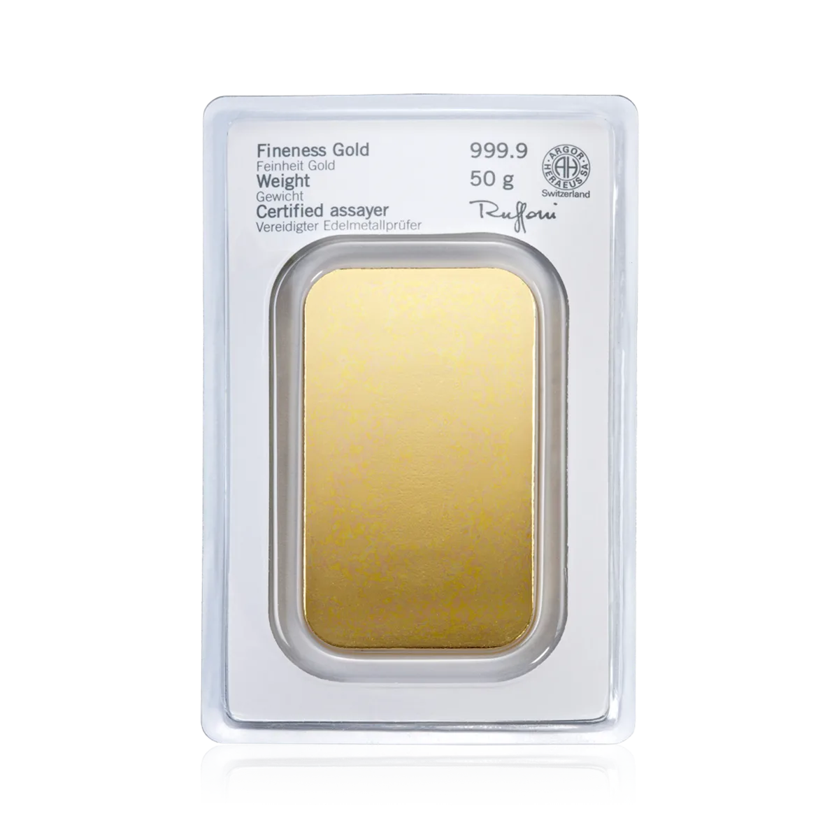 Goldbarren 50 g — Ansicht 6