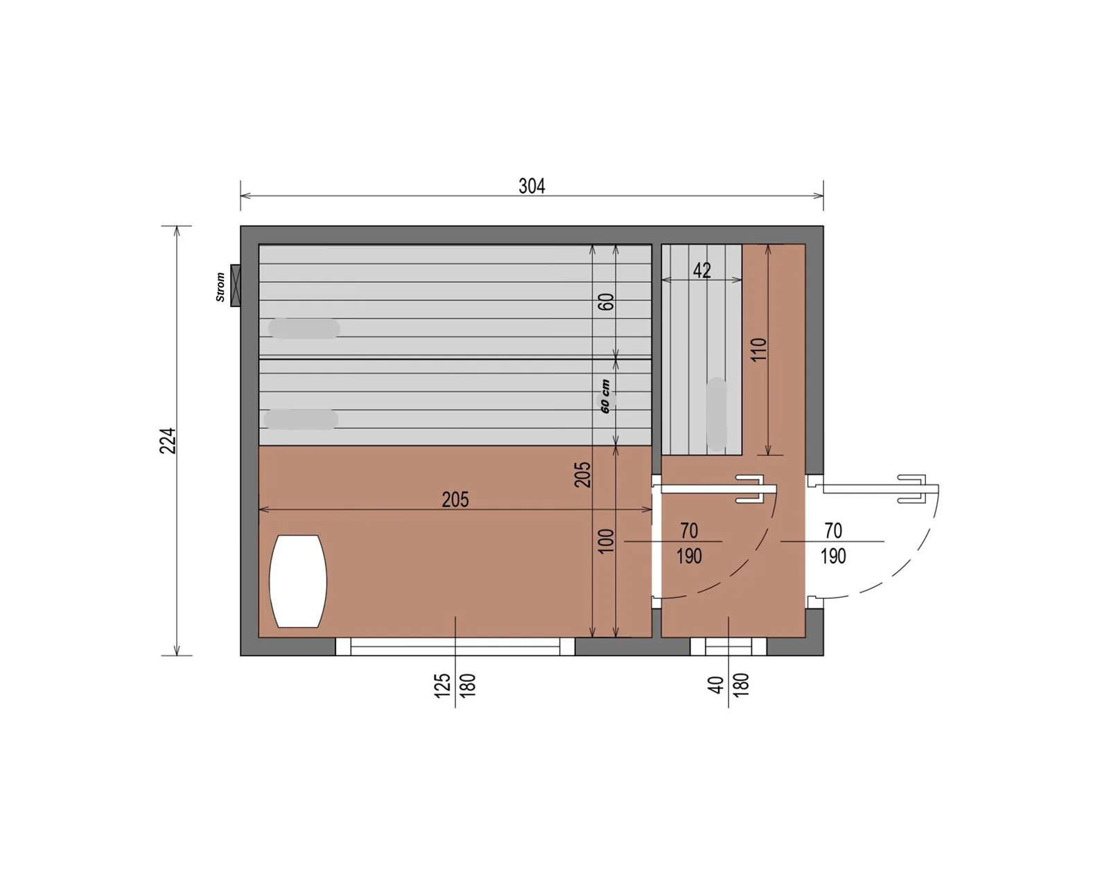 Premium-Gartensauna Thermoholz